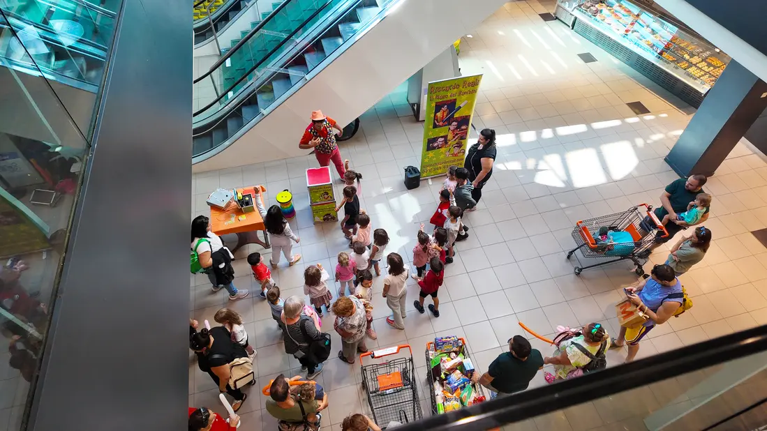 Animazione per bambini in galleria commerciale